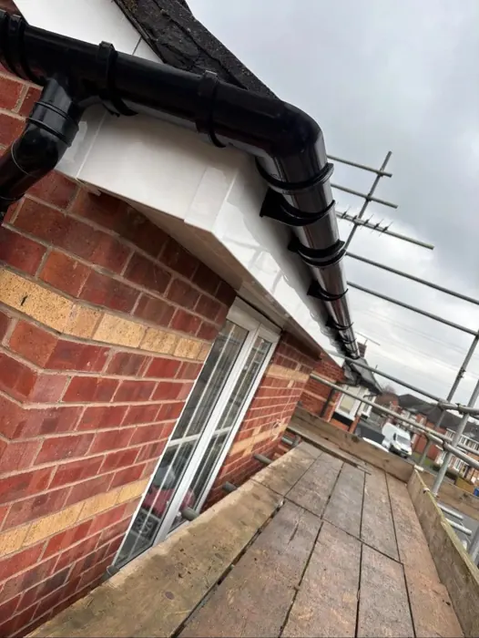 Guttering and roofline work on a house in Chingford